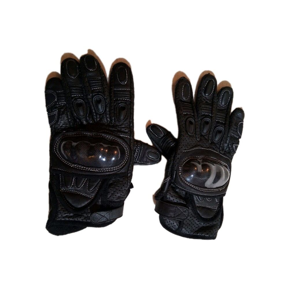 XElement Motorcycle Racing Motorcross Gloves Black Large Knuckle Protector